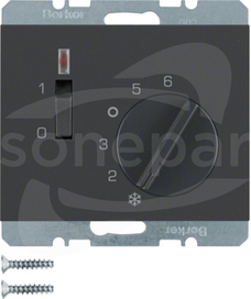 K.1 antracyt mat Regulator temp.pomieszczenia