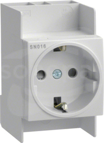 SN016 10/16A 250V kl.1 Gniazdo na szynę DIN