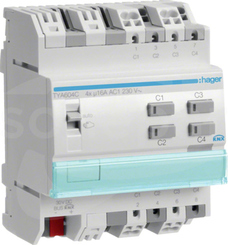 TYA604C 230VAC 4-mod Sterownik żaluzjowy