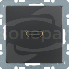 Q.1/Q.3 antracyt aksamit Gniazdo HDMI