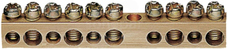 K143 5x16+6x10mm2 Listwa przyłączeniowa bez cokołu