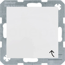 S.1/B.3/B.7 GLAS śnieżnobiały połysk Gniazdo sieciowe z pokr.