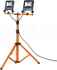 LED WORKLIGHT TRIPOD 2x30W/840 5400lm 120D IP65 Naświetlacz LED ze statywem