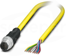 SAC-8P-M12MS/10,0-542 BK Kabel czujnika/urządzenia wykonawczego