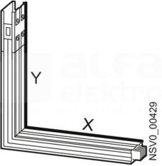 BD2A-1000-LV ODCINEK KĄTOWY PIONOWY 1000A