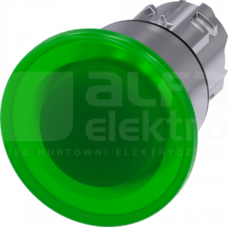 SIRIUS ACT 22mm b/samop.zielony Przycisk grzybkowy podśw.metal