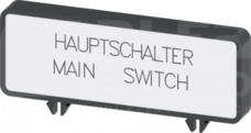 SENTRON "Main switch / main switch" (10szt) Tabliczka opisowa