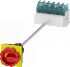 SENTRON 6P 25A czerwony/żółty Rozłącznik główny/awaryjny