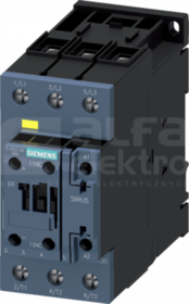 SIRUS AC3 18,5kW 21-33VAC/DC 1NC Stycznik 3P