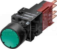 SIRIUS 16mm 1NC 24VAC/DC czerwony Przycisk sterowniczy podśw.płaski