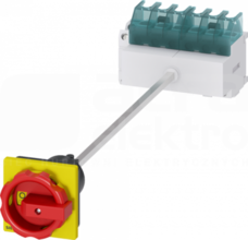 SENTRON 6P 25A czerwony/żółty Rozłącznik główny/awaryjny