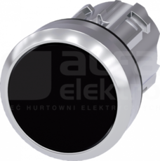 SIRIUS ACT 22mm z samop.czarny Przycisk płaski metal