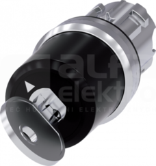 SIRIUS ACT 22mm O-I b/samop. Przełącznik z kluczem CES metal