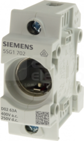 NEOZED D01 1P 16 A 400VAC 250VDC Podstawa bezpiecznikowa