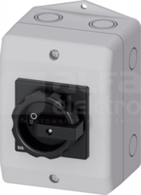 SENTRON 4P 16A IP65 czarny Rozłącznik główny w obud.