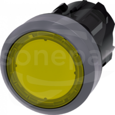 SIRIUS ACT 22mm żółty Przycisk podśw/lampka sygn.tworz/metal