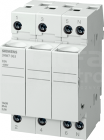 SENTRON 8x32 3P+N 20A Podstawa bezpiecznikowa