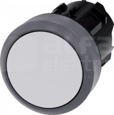 SIRIUS ACT 22mm z samop.biały Przycisk płaski tworz/metal