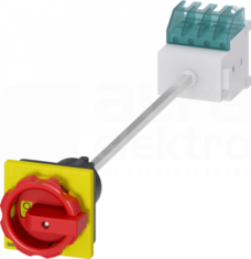 SENTRON 3P 16A czerwony/żółty Rozłącznik główny/awaryjny