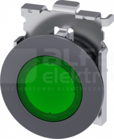 SIRIUS ACT 30mm zielony Przycisk podśw/lampka sygn.metal