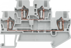8WH20200AE00 0,14-1,5mm2 Zacisk dwupoziomowy szary