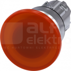 SIRIUS ACT 22mm z samop.bursztynowy Przycisk grzybkowy podśw.metal