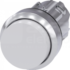 SIRIUS ACT 22mm z samop.biały Przycisk wystający metal