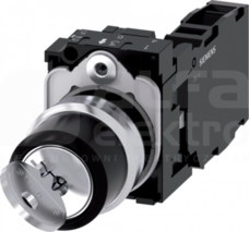SIRIUS ACT 22mm O-I b/samop. Przełącznik z kluczem RONIS metal