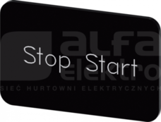 SIRIUS ACT 17,5x27mm STOP START Etykieta wkładana/samoprzylepna