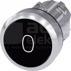 SIRIUS ACT 22mm z samop.O czarny Przycisk płaski metal