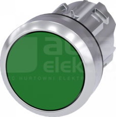 SIRIUS ACT 22mm z samop.zielony Przycisk płaski metal
