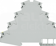 8WH20404LG00 0,5-4mm2 Zacisk przelotowy szary