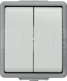 ŁĄCZNIK 2-BIEG.IP44 DELTA FLAT