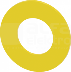 SIRIUS ACT żółty ZATRZ.AWARYJNE Etykieta podkładkowa 45mm
