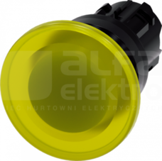 SIRIUS ACT 22mm z samop.żółty Przycisk grzybkowy podśw.tworzywo