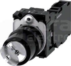 SIRIUS ACT 22mm O-I 1NO+1NC b/samop. Przełącznik z kluczem RONIS tworzywo