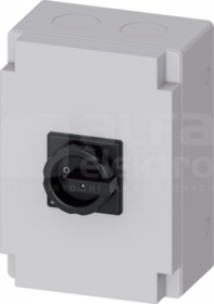 SENTRON 6P 63A IP65 czarny Rozłącznik główny w obud.
