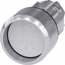 SIRIUS ACT 22mm z samop.biały Przycisk wystający metal