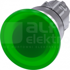SIRIUS ACT 22mm z samop.zielony Przycisk grzybkowy podśw.metal