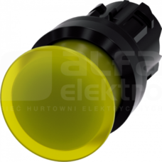 SIRIUS ACT 22mm z samop.żółty Przycisk grzybkowy podśw.tworzywo