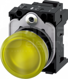 SIRIUS ACT 22mm 230VAC żółty Lampka sygnalizacyjna+bl.LED metal