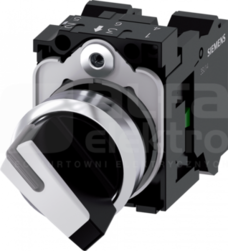 SIRIUS ACT 22mm O-I 1NO/1NC czar/bia Przełącznik z możl.podśw.metal