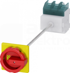 SENTRON 3P 100A czerwony/żółty Rozłącznik główny/awaryjny