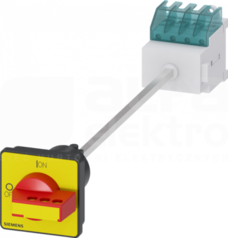 SENTRON 3P 16A czerwony/żółty Rozłącznik główny/awaryjny