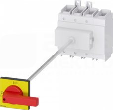 SENTRON 4P 250A czerwony/żółty Rozłącznik główny/awaryjny