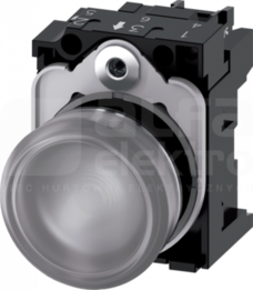 SIRIUS ACT 22mm 230VAC przezroczysty Lampka sygnalizacyjna+bl.LED metal