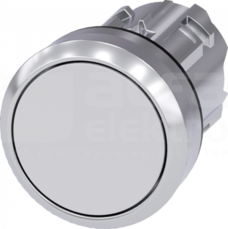 SIRIUS ACT 22mm z samop.biały Przycisk płaski metal