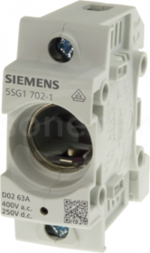 NEOZED D01 1P 16 A 400VAC 250VDC Podstawa bezpiecznikowa