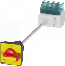 SENTRON 3P 32A czerwony/żółty Rozłącznik główny/awaryjny