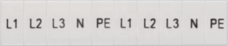 8WH81202AA15 L1,L2,L3,PE,N WLK. ZB5 Etykiety